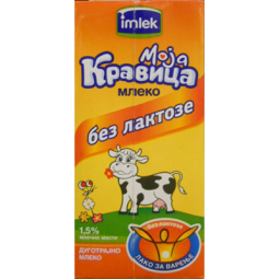 Moja Kravica UHT mleko bez laktoze 1 l
