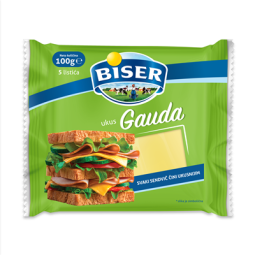 BISER Topljeni sir gauda listići 100 g