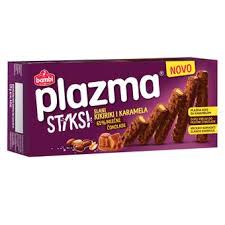 Plazma stiksi keks kikiriki i karamela preliven mlecnom cokoladom 120g Bambi