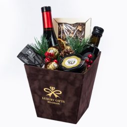 Poklon paket Braon Plis Saksija