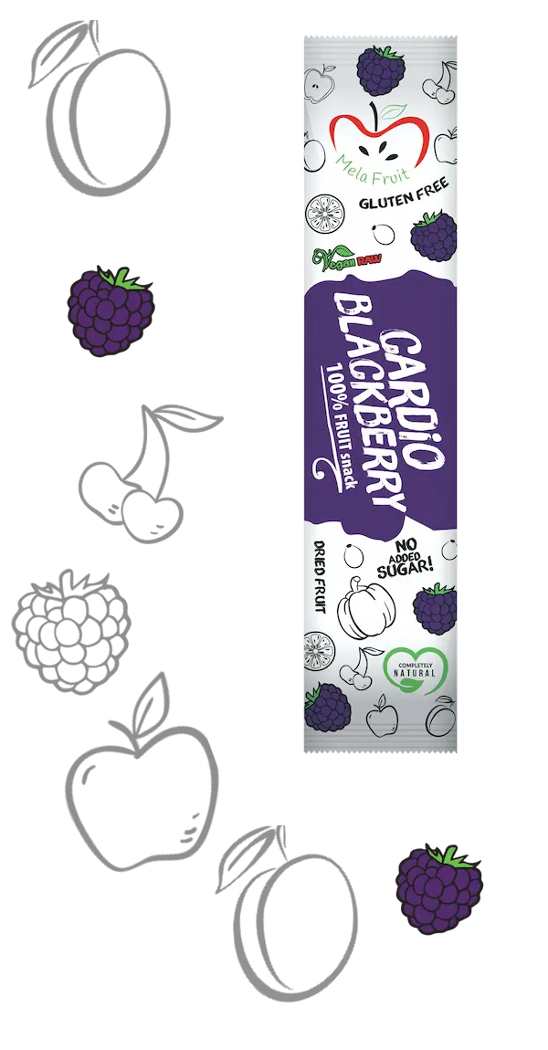 Cardio Blackberry 15g, Mela Fruit, vocna plocica