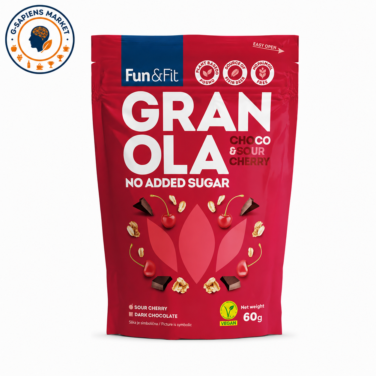Granola ovsena Čoko višnja Fun&Fit 60g