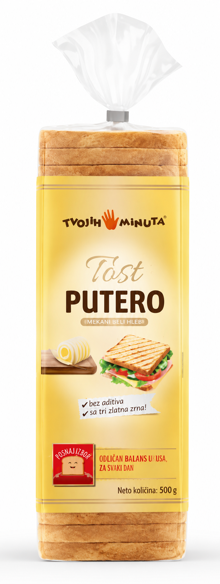 Tost Putero Tvojih 5 minuta 500g