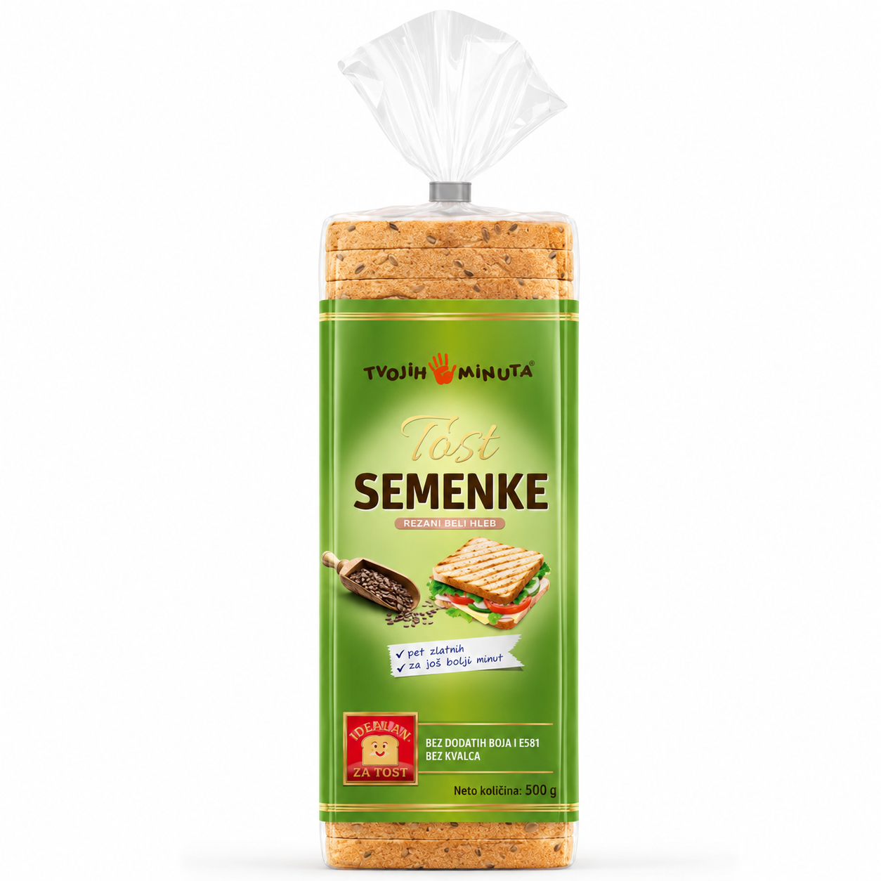 Tost Semenke Tvojih 5 minuta 500g