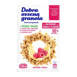 Dobra Ovsena Granola Malina i Vanila 300 g