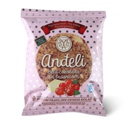 Anđeli kolač, bela čokolada i brusnice 50 gr