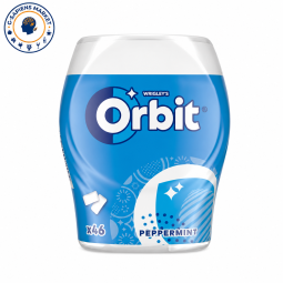 Žvake Peppermint Bottle Orbit 46g bočica