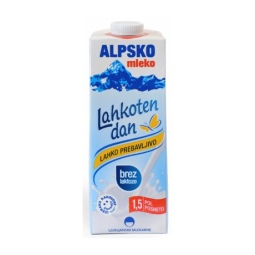 Mleko UHT Alpsko Bez Laktoze 1,5% m.m. 1 l