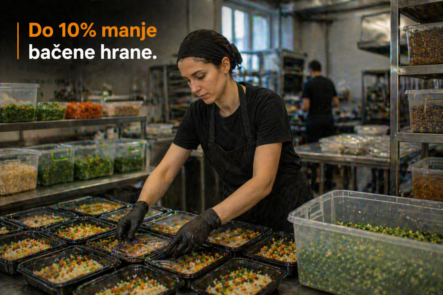 Digitalna kantina u proizvodnoj kompaniji — do 10% manje bačene hrane